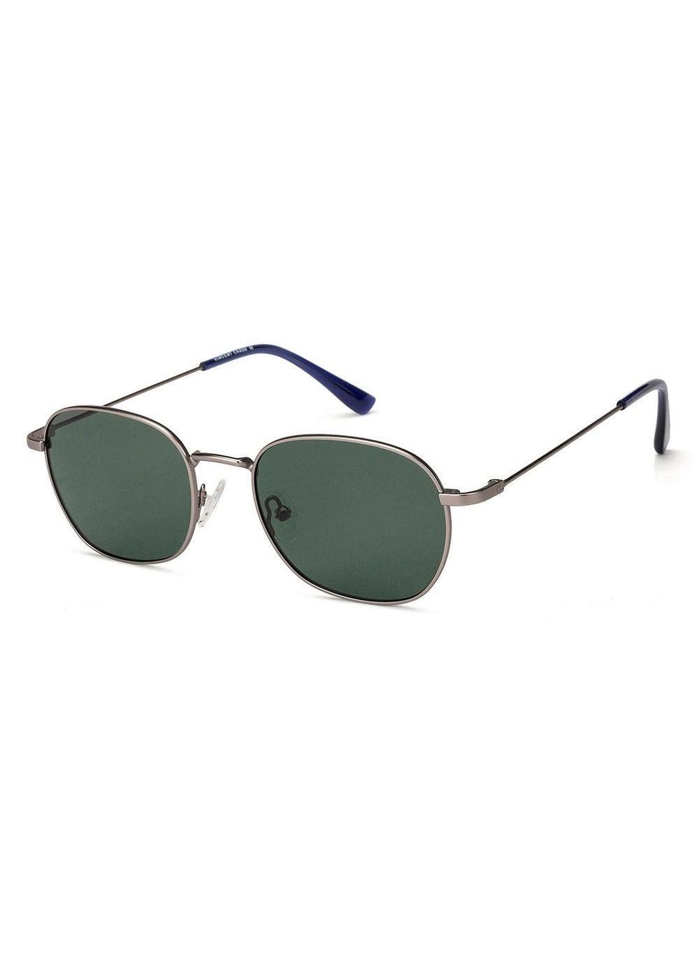 VINCENT CHASE VC S13132 Polarized Round Sunglasses - Grey/Green - Image 1
