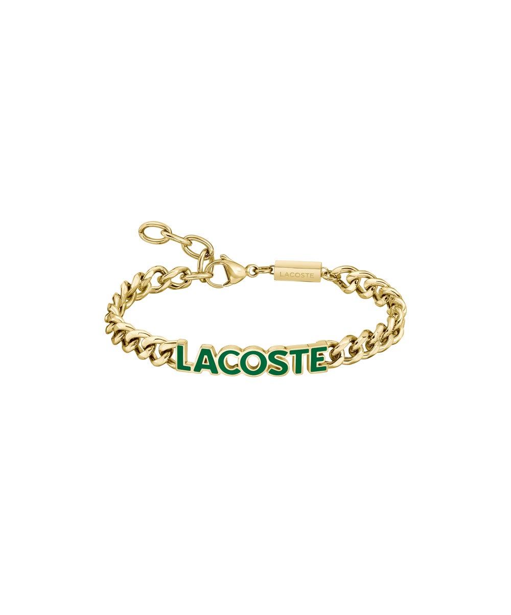 LACOSTE Script Gold-Plated Men’s Bracelet - Timeless Elegance - Image 1