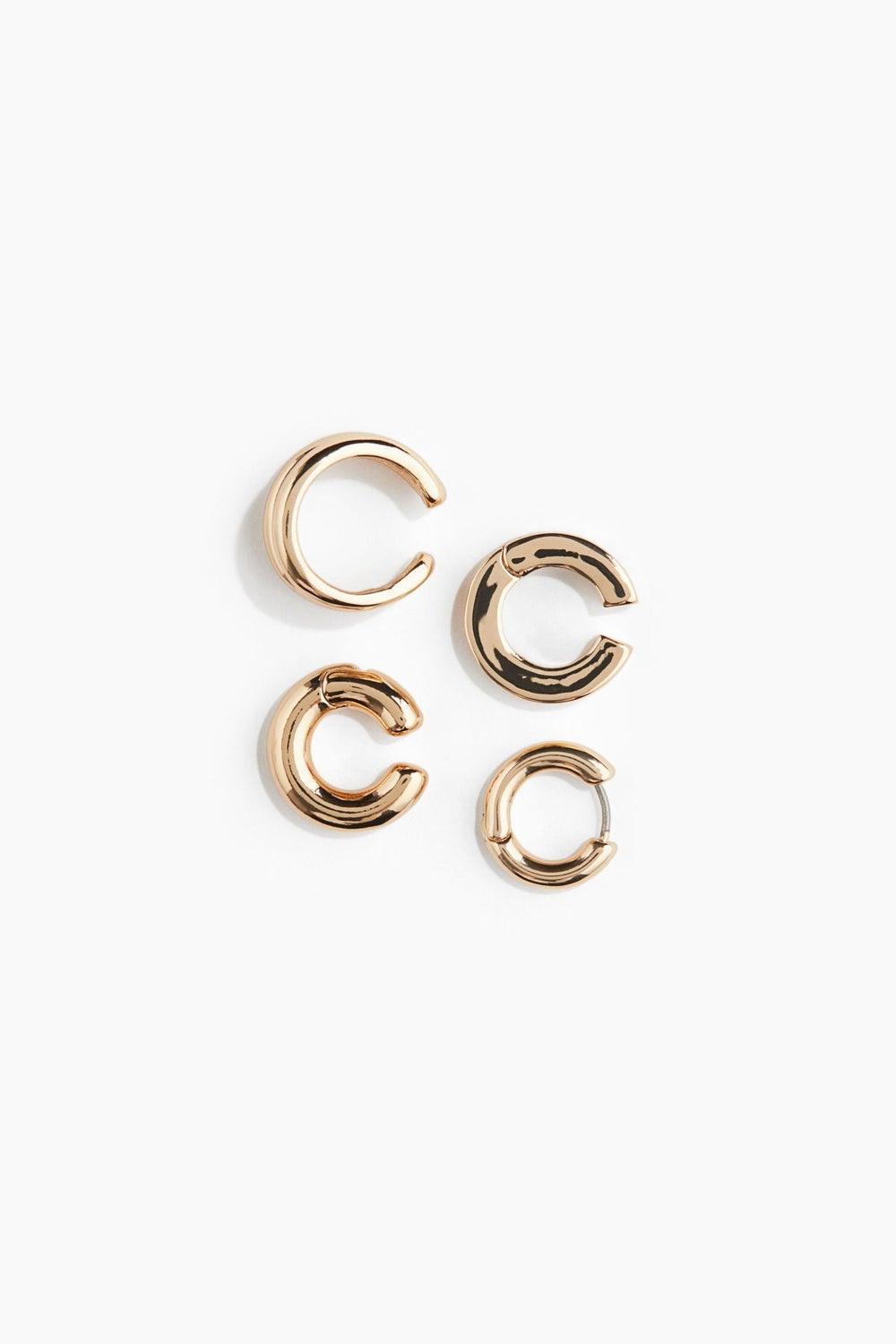 H&M Men's 4-Pack Versatile Ear Cuffs & Earring Set - Image 1