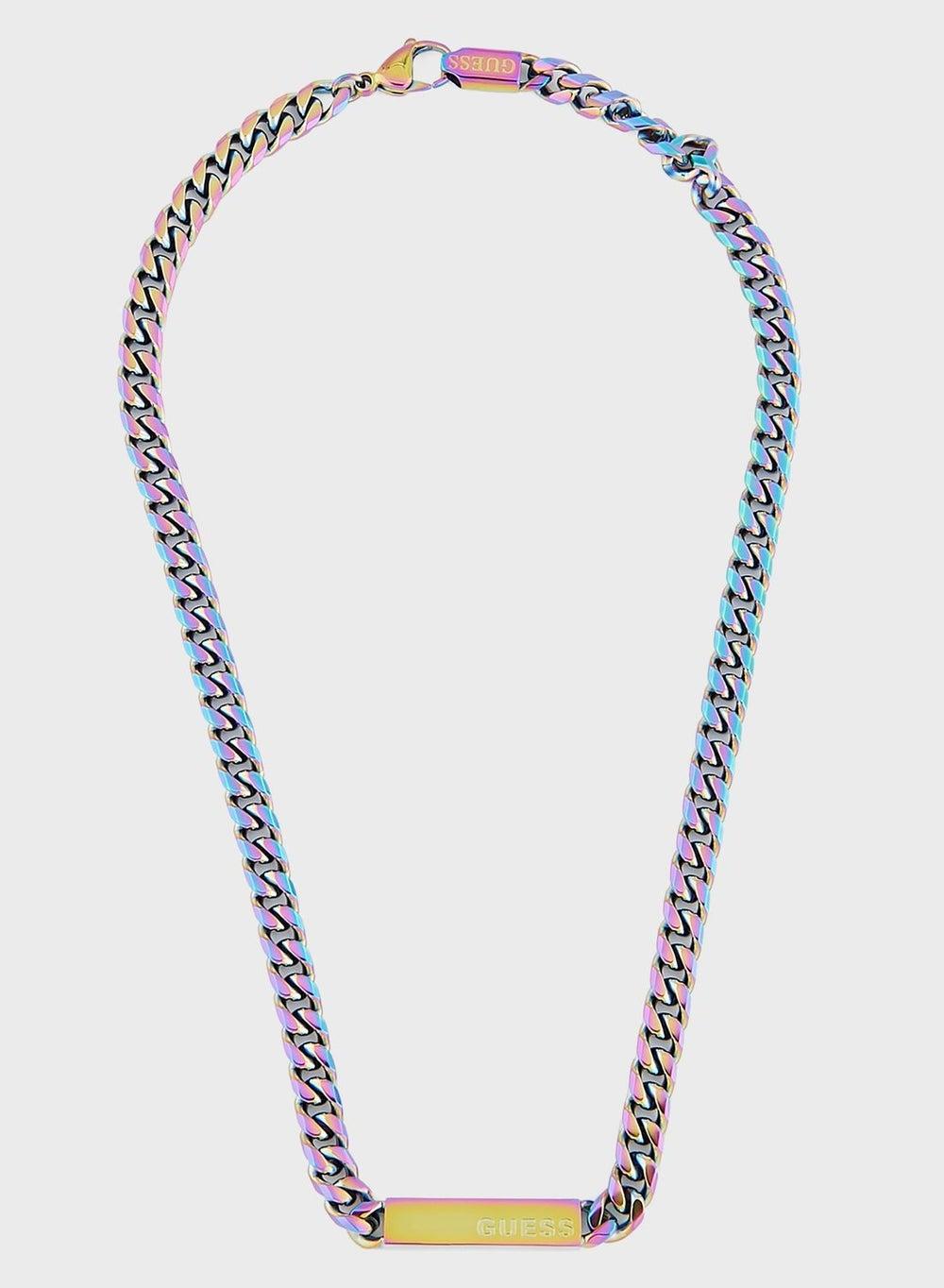 GUESS Juxn03005Jwirt/U Men's Polished Logo Necklace - Image 1