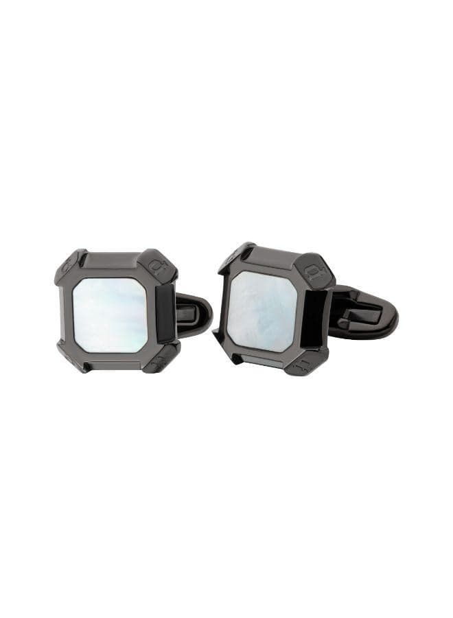 POLICE Unroll Mother of Pearl Cufflinks for Men - Image 1