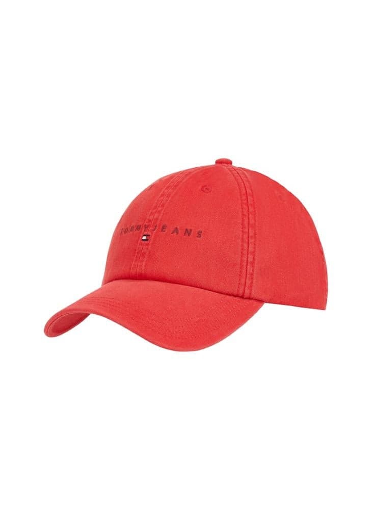 TOMMY JEANS Linear Curved Peak Men's Cotton Cap - Image 1