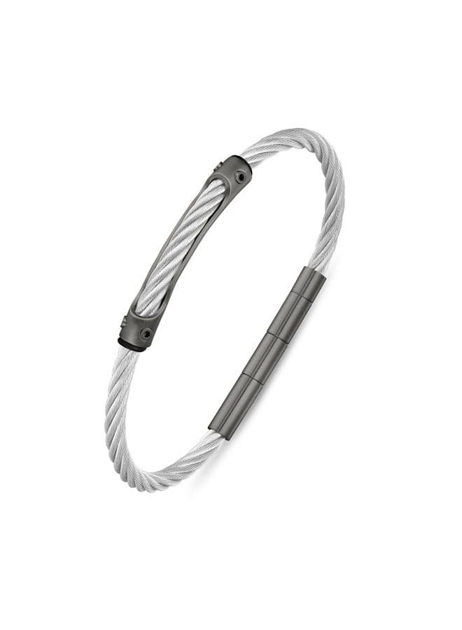 POLICE 19 Bridgecord Stainless Steel Men's Bracelet PEAGB0035202 - Image 1