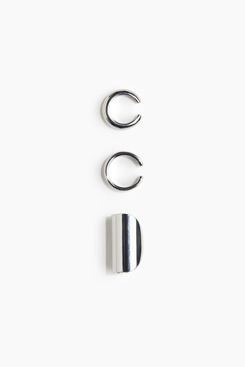 H&M Stylish Trio: Men's Diverse Ear Cuffs 3-Pack - Image 1