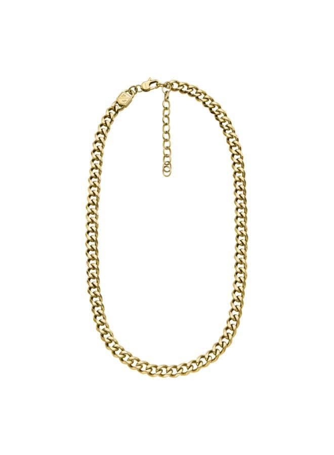 FOSSIL Jf04612710 Gold-Tone Stainless Steel Necklace - Image 1