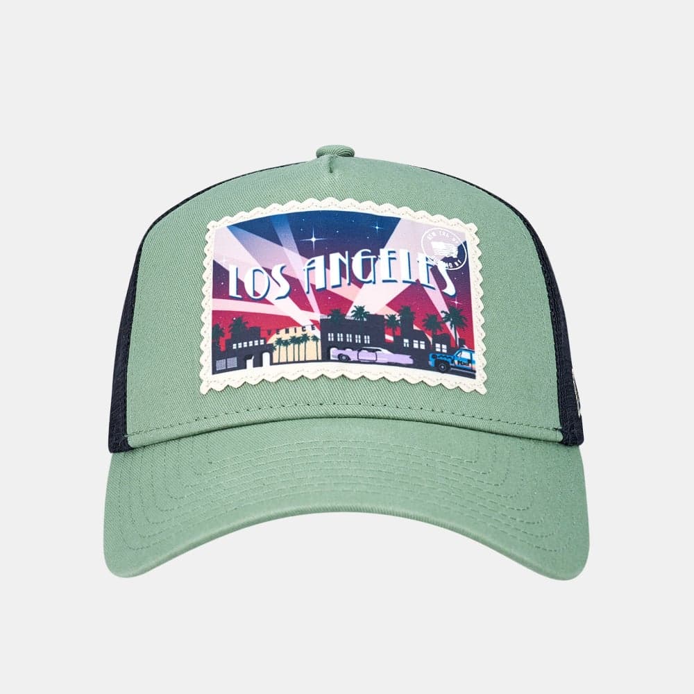NEW ERA Men's Postcard Trucker Cap - Breathable Design - Image 1