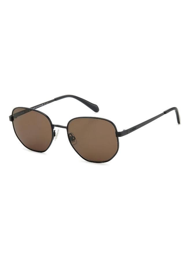 FOSSIL Hexagonal Chic Metal Frame Sunglasses - Image 1