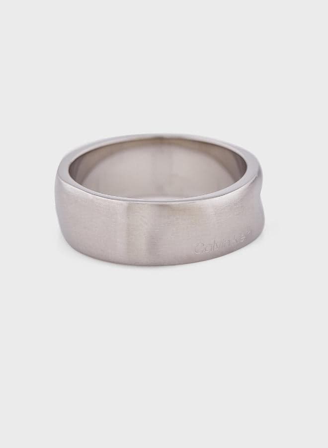 CALVIN KLEIN CK Metallic Waves Men's Ring - Image 1