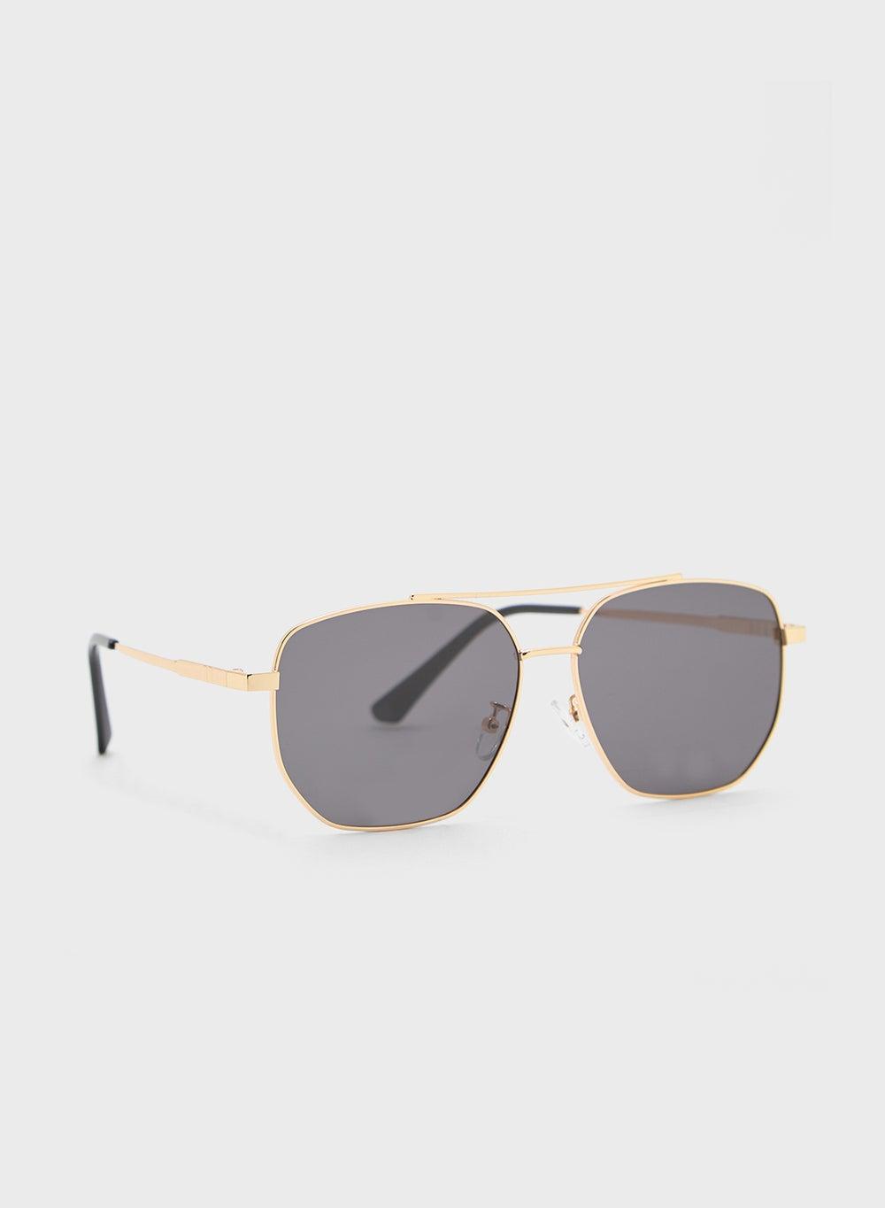 Robert Wood Men's Square Aviator Sunglasses with Polarized Lenses - Image 1