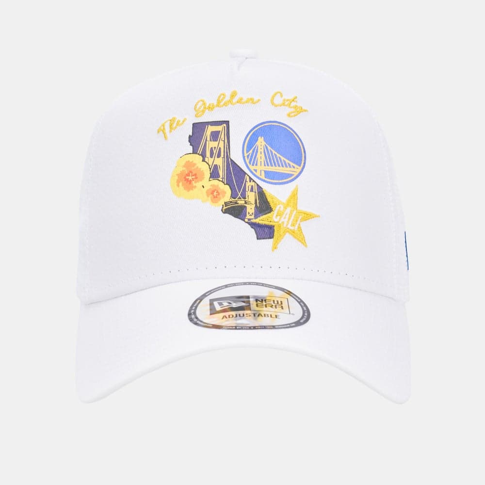 Golden State Warriors NBA Logo Trucker Cap by New Era - Image 1