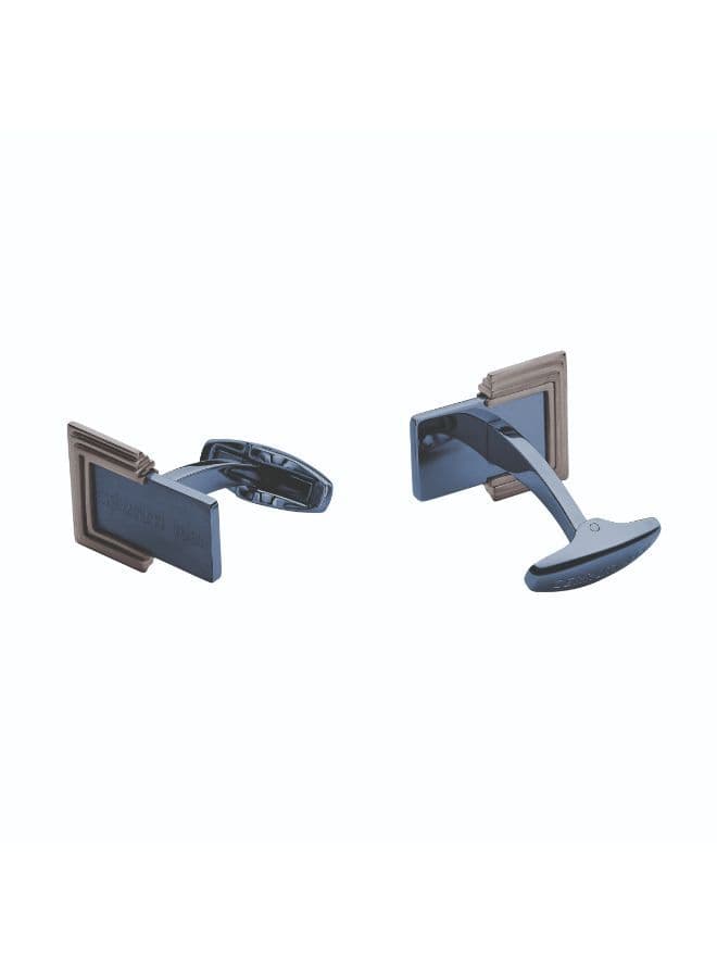 CERRUTI 1881 Cadre Blue & Grey Men's Cufflinks - Image 1