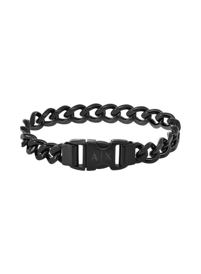 Armani Exchange AXG0156001: Sleek Stainless Steel Men's Bracelet - Image 1