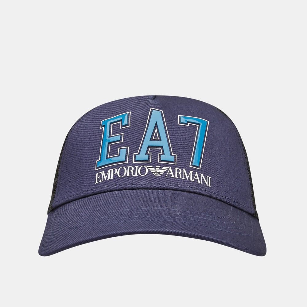 EA7 Emporio Armani Classic Cotton Baseball Cap - Image 1