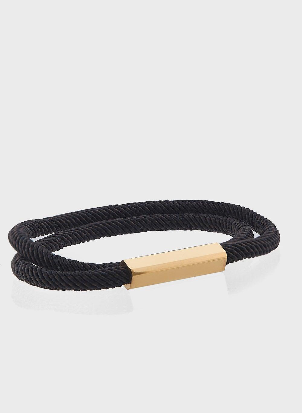 Robert Wood Men's Elegant Leather Wrap Bracelet - Image 1