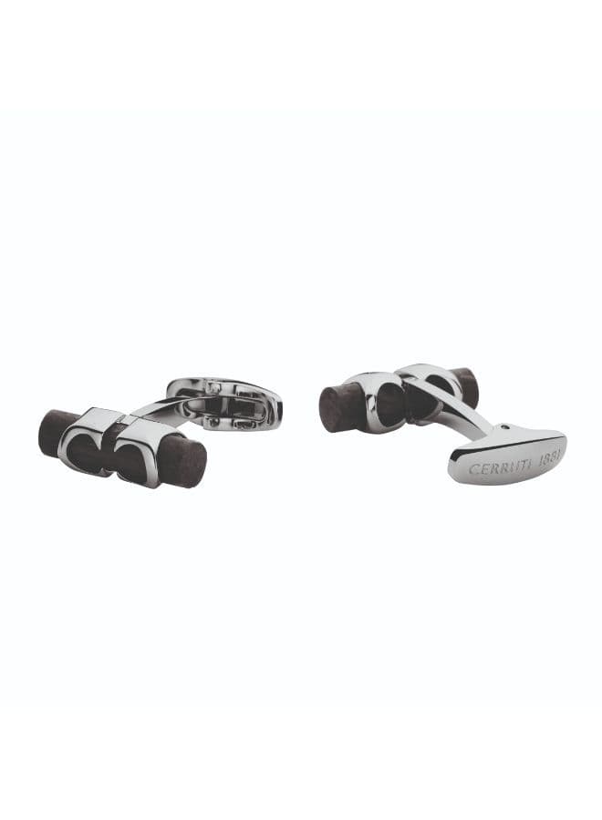 CERRUTI 1881 Gents - Elegant Green Carbon Cufflinks - Image 1