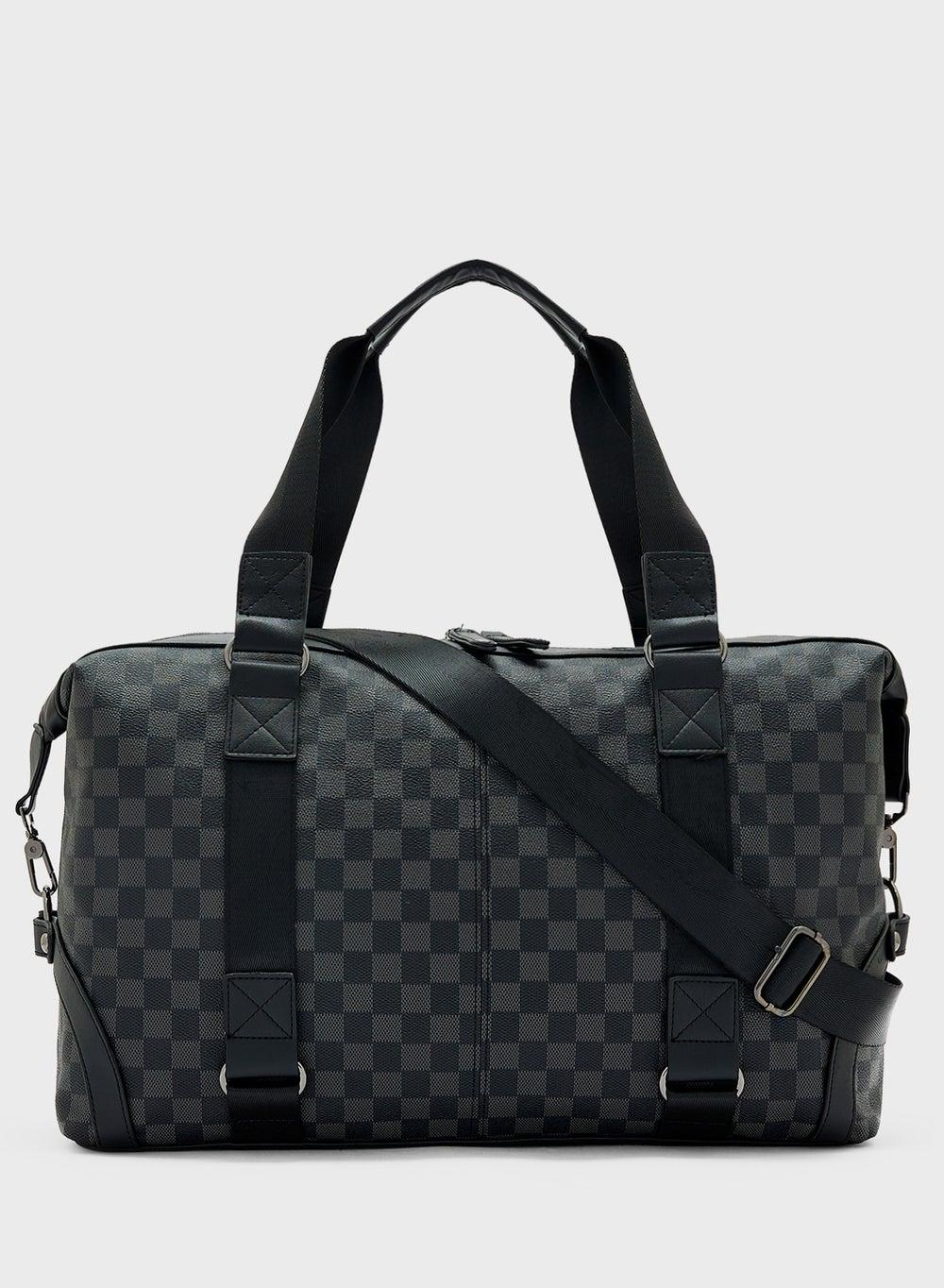 Robert Wood Printed Duffle Bag for Men: Sophisticated Travel Essential - Image 1