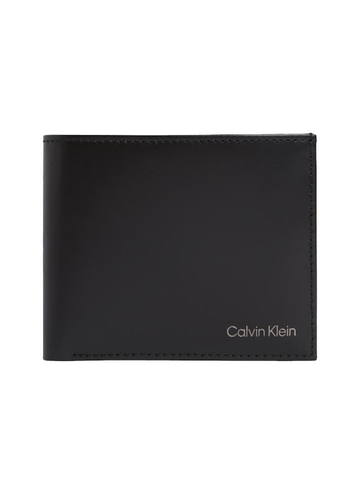 CALVIN KLEIN Men's Bi-Fold Wallet with Elegant Logo Detail - Image 1