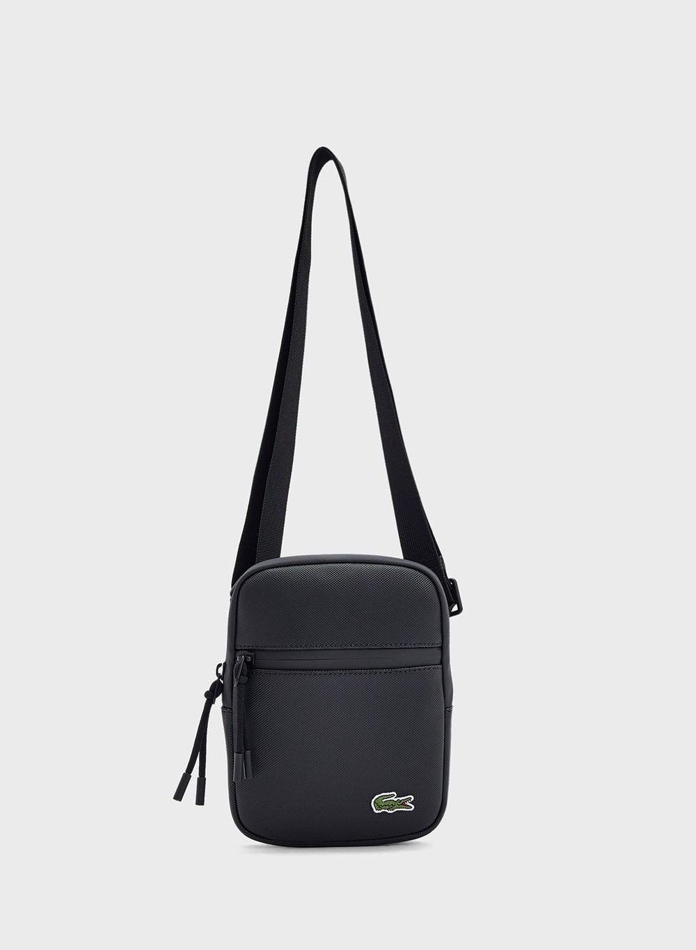 LACOSTE Urban Elegance Men’s Logo Zip Crossbody - Image 1