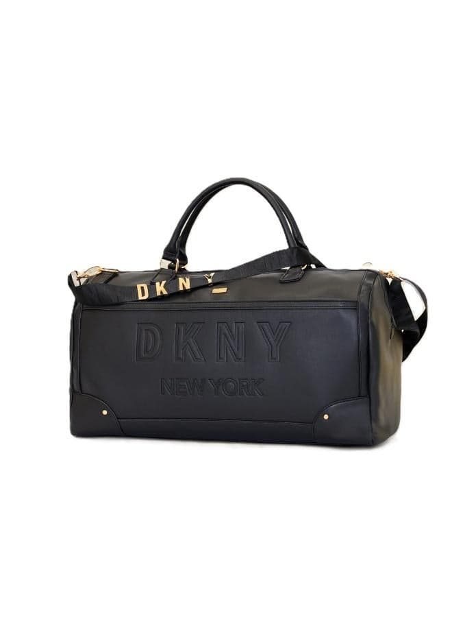 DKNY BLACK Impressionist Ultra-Light Unisex Duffle - Travel & Gym Ready - Image 1