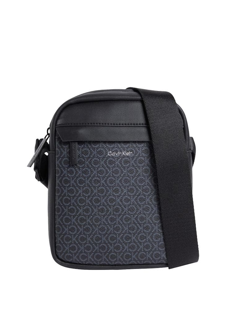 CALVIN KLEIN Logo Zip Reporter Crossbody: Sleek Style for Men - Image 1