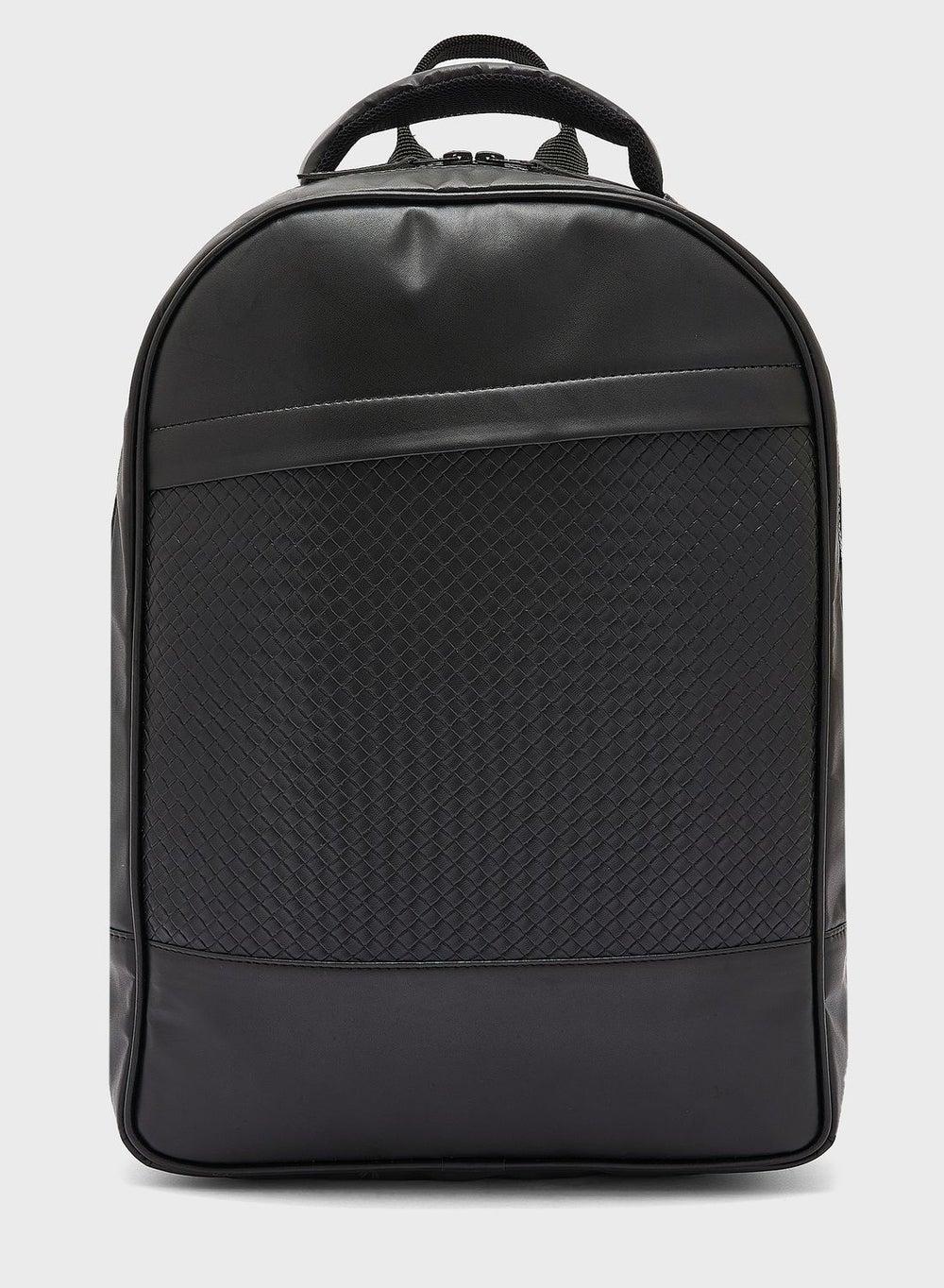 Robert Wood Men's Faux Leather Chic Backpack - Image 1