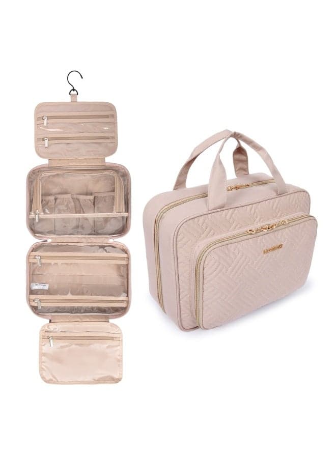 BAGSMART Space Saver Pro Light Pink Toiletry Organizer - Image 1