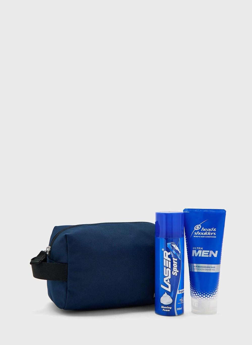 TOMMY JEANS Elegant Men's Leather Toiletry Bag - Image 1