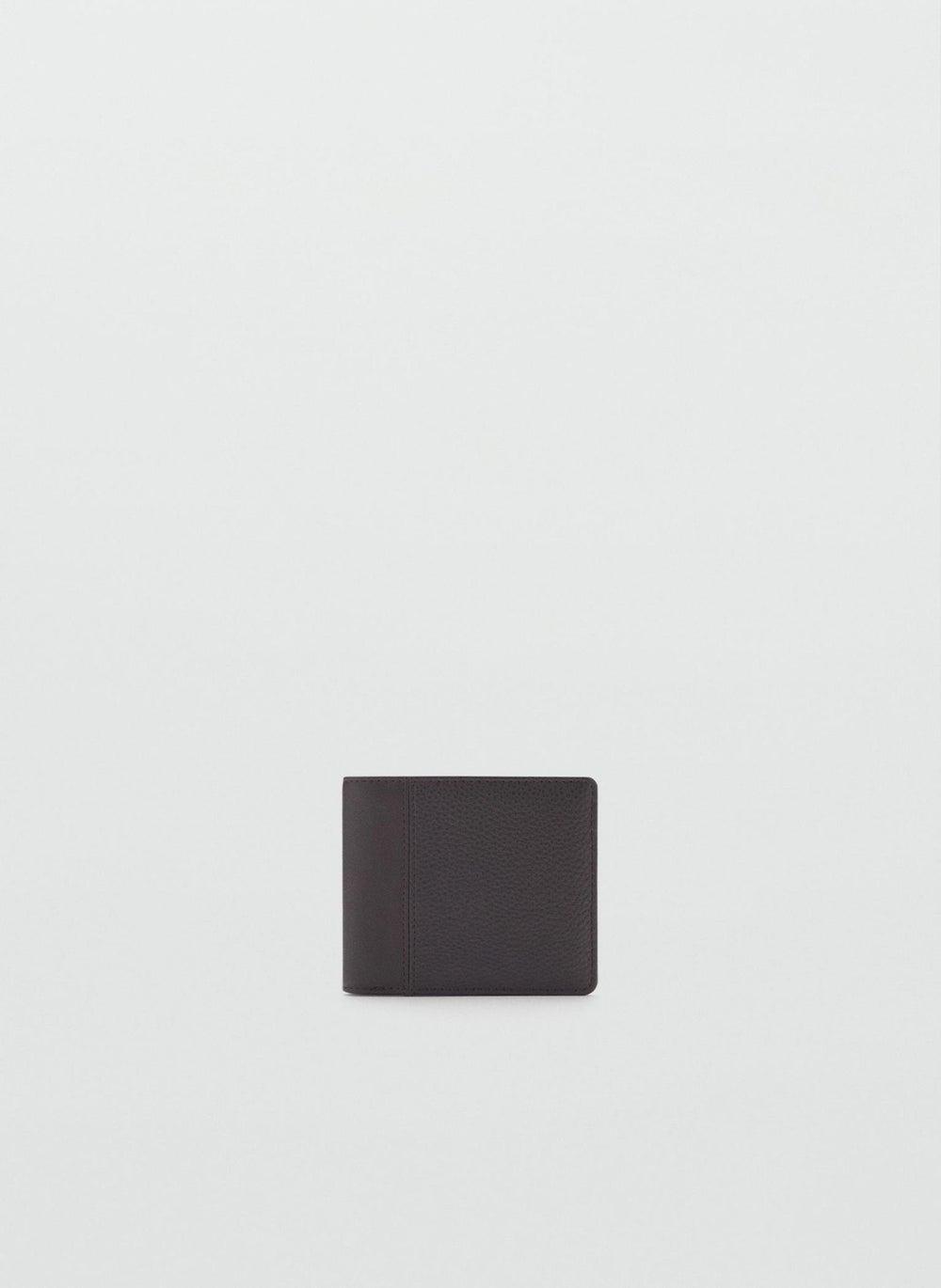 Mango Man Embossed Leather Wallet for Men - Image 1