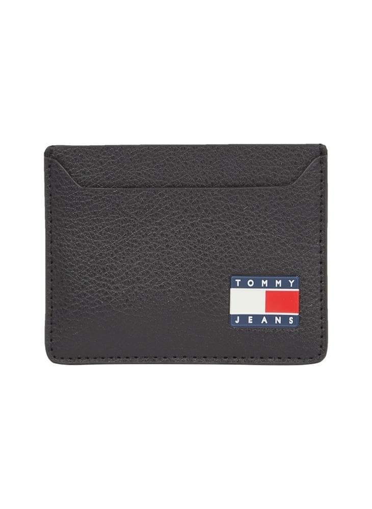 TOMMY JEANS Heritage Leather Cardholder - Sleek Men's Accessory - Image 1