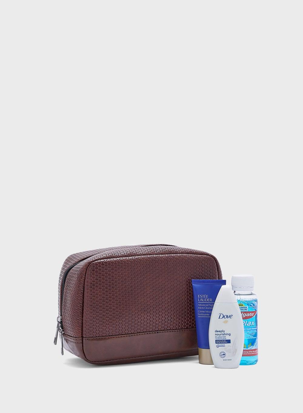 Robert Wood Luxe Textured Wash Bag for the Modern Man - Image 1