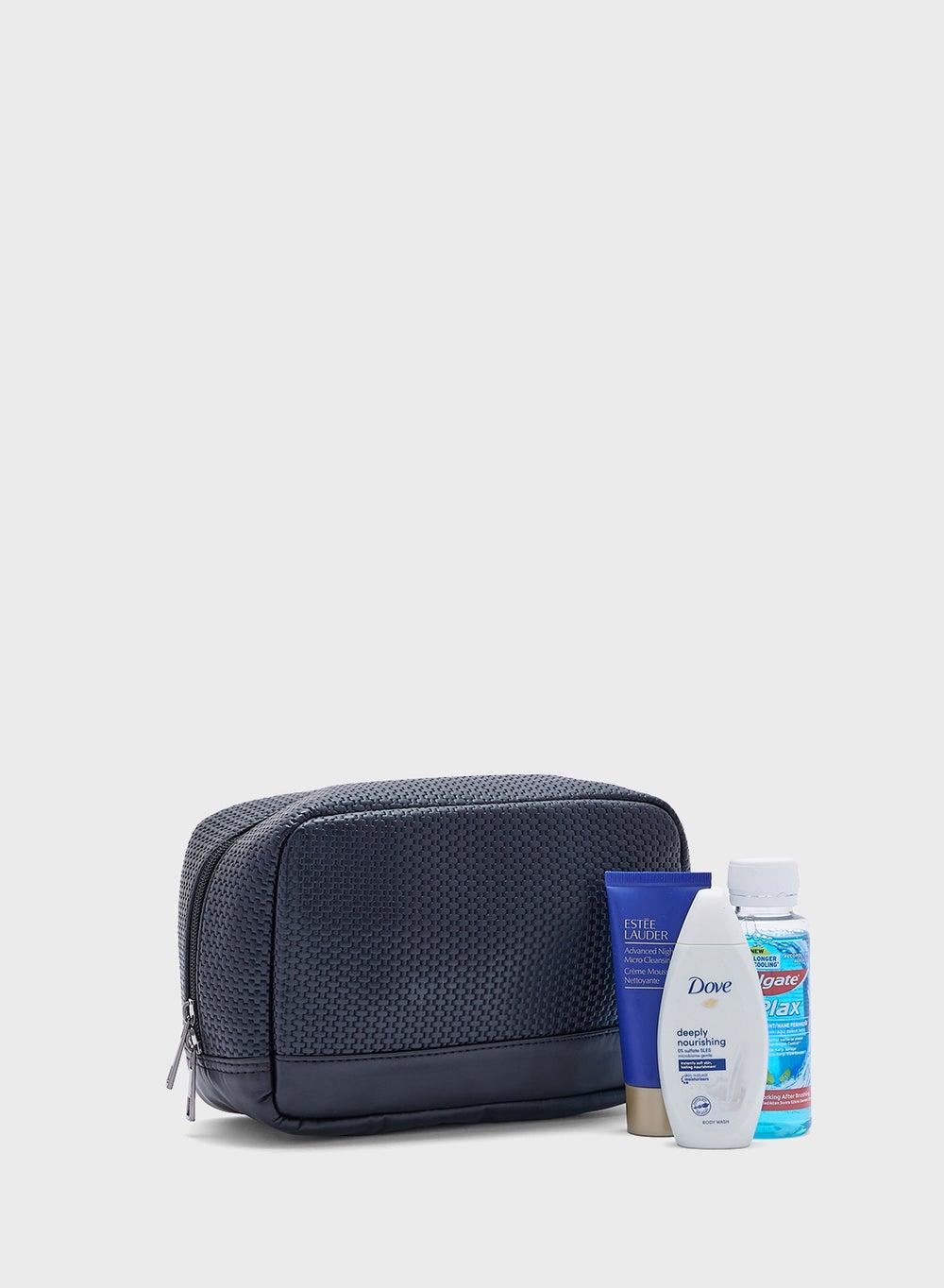 Robert Wood Textured Luxury Wash Bag for Men - Image 1