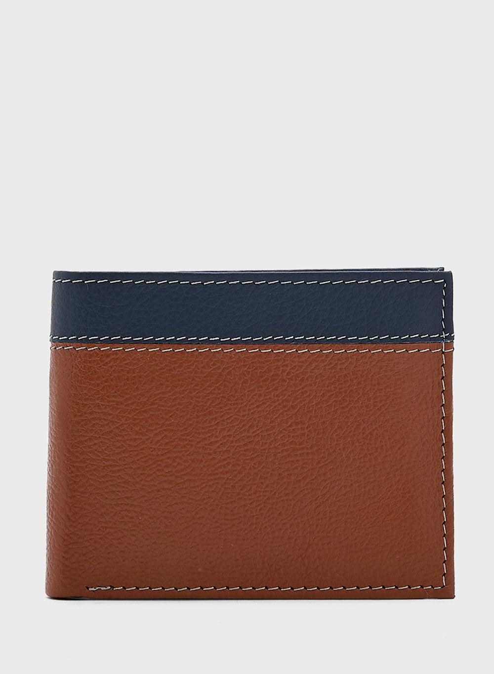 Robert Wood Genuine Leather Men's Bi-Fold Wallet - Image 1