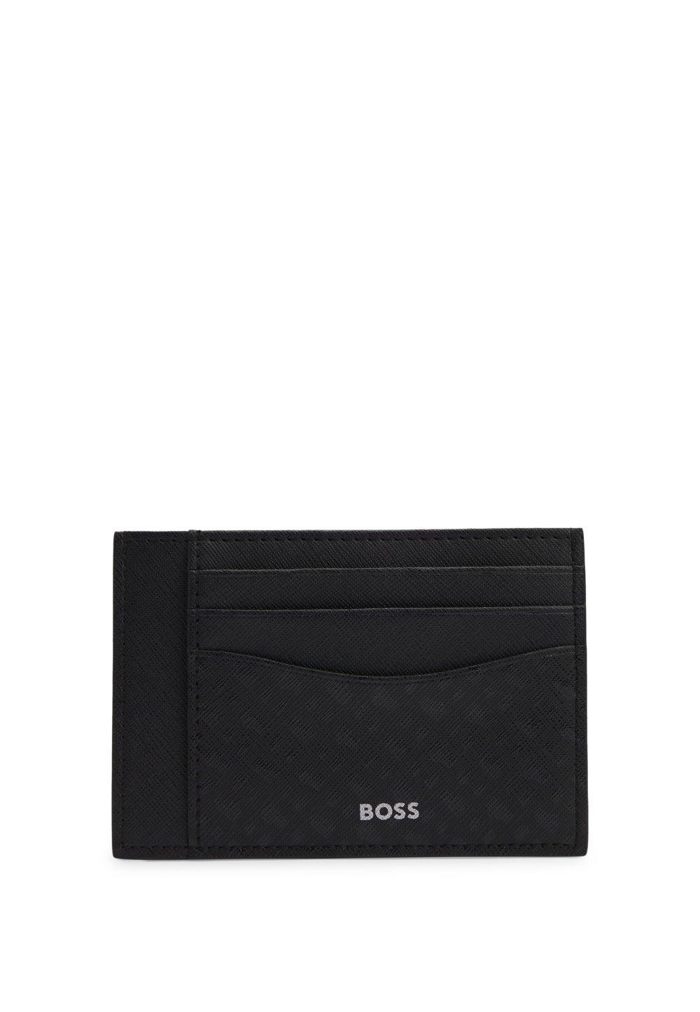 BOSS Monogrammed Men's Card Holder - Elegance in Your Pocket - Image 1