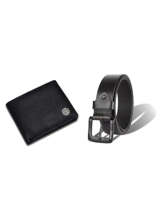 HAMMONDS FLYCATCHER Men's Luxury Leather Wallet & Belt Combo (F6YR) - Image 1