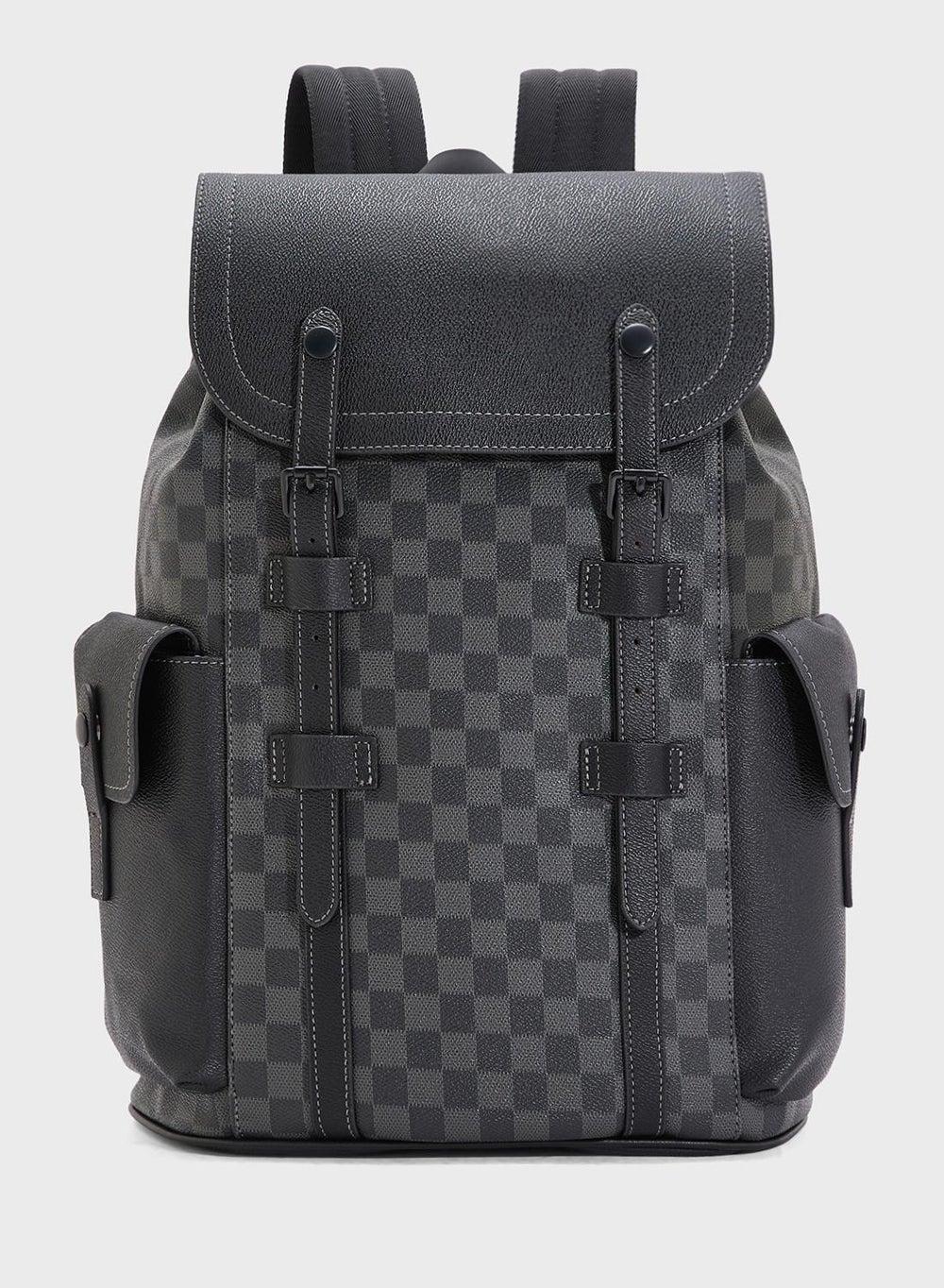 Robert Wood Designer Faux Leather Men's Backpack - Image 1