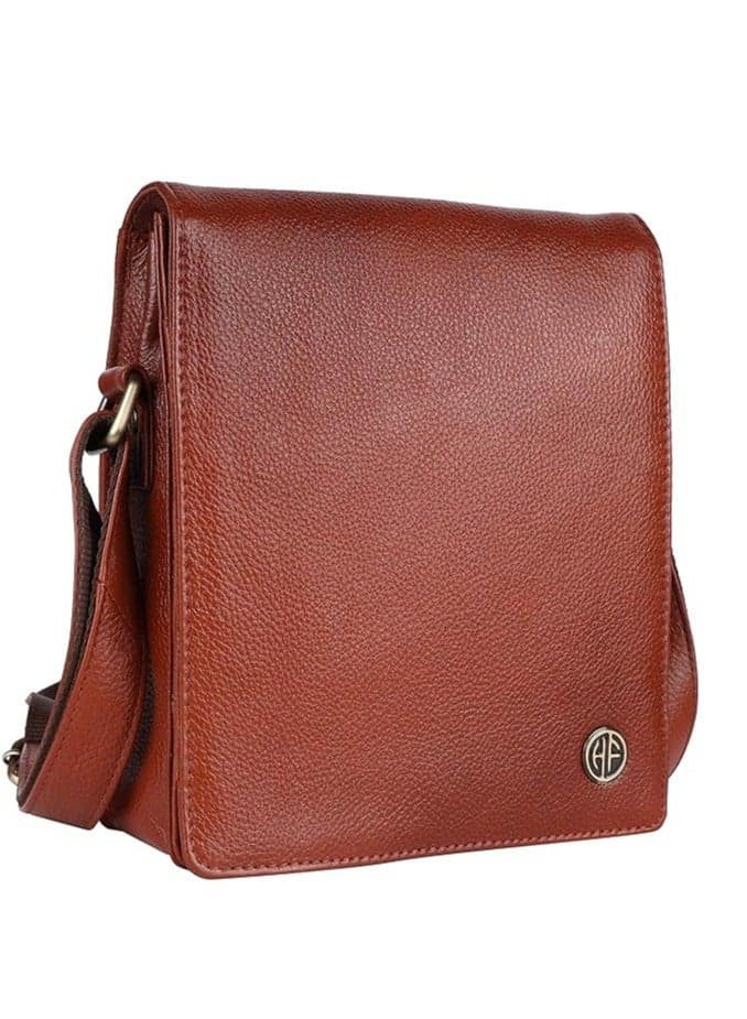 HAMMONDS FLYCATCHER Premium Tan Leather Messenger Bag SB1159 - Image 1