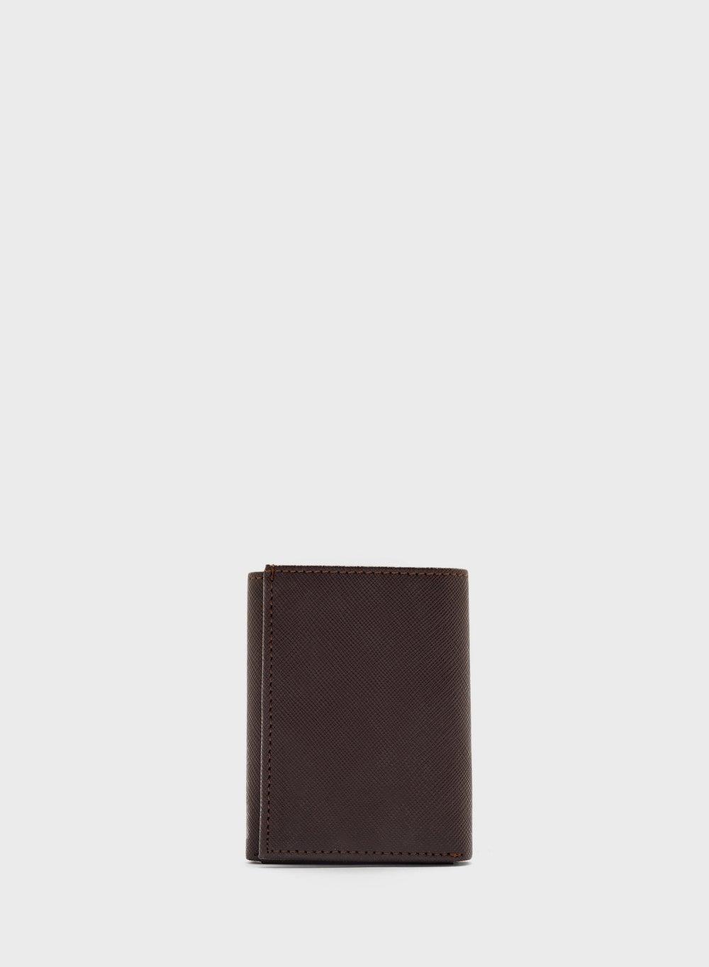 Robert Wood Safiano Two-Tone Tri-Fold Men's Wallet - Image 1