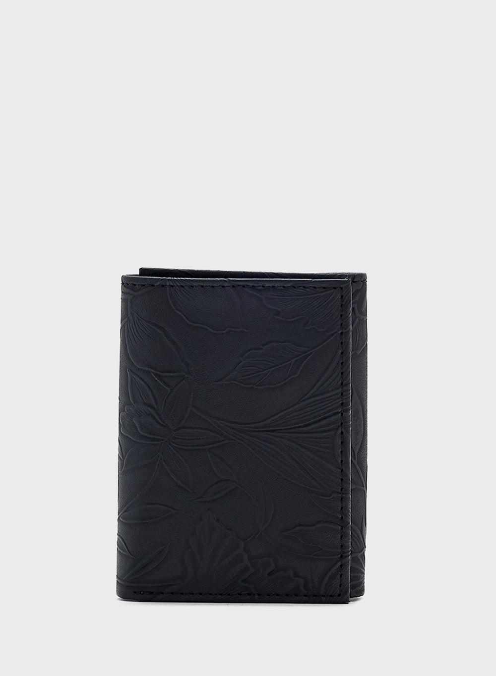Robert Wood Textured Leather Tri-Fold Wallet - Elegance in Your Pocket - Image 1