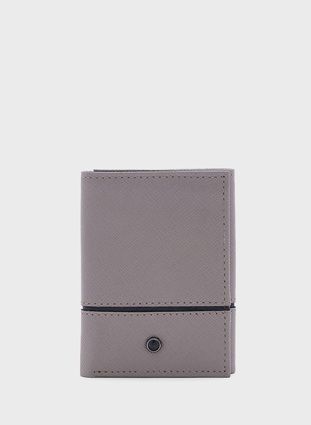 Robert Wood Genuine Leather Men's Tri-Fold Wallet - Image 1