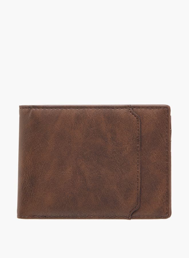 LBL by Shoexpress Elegant Panelled Bi-Fold Men's Wallet - Image 1