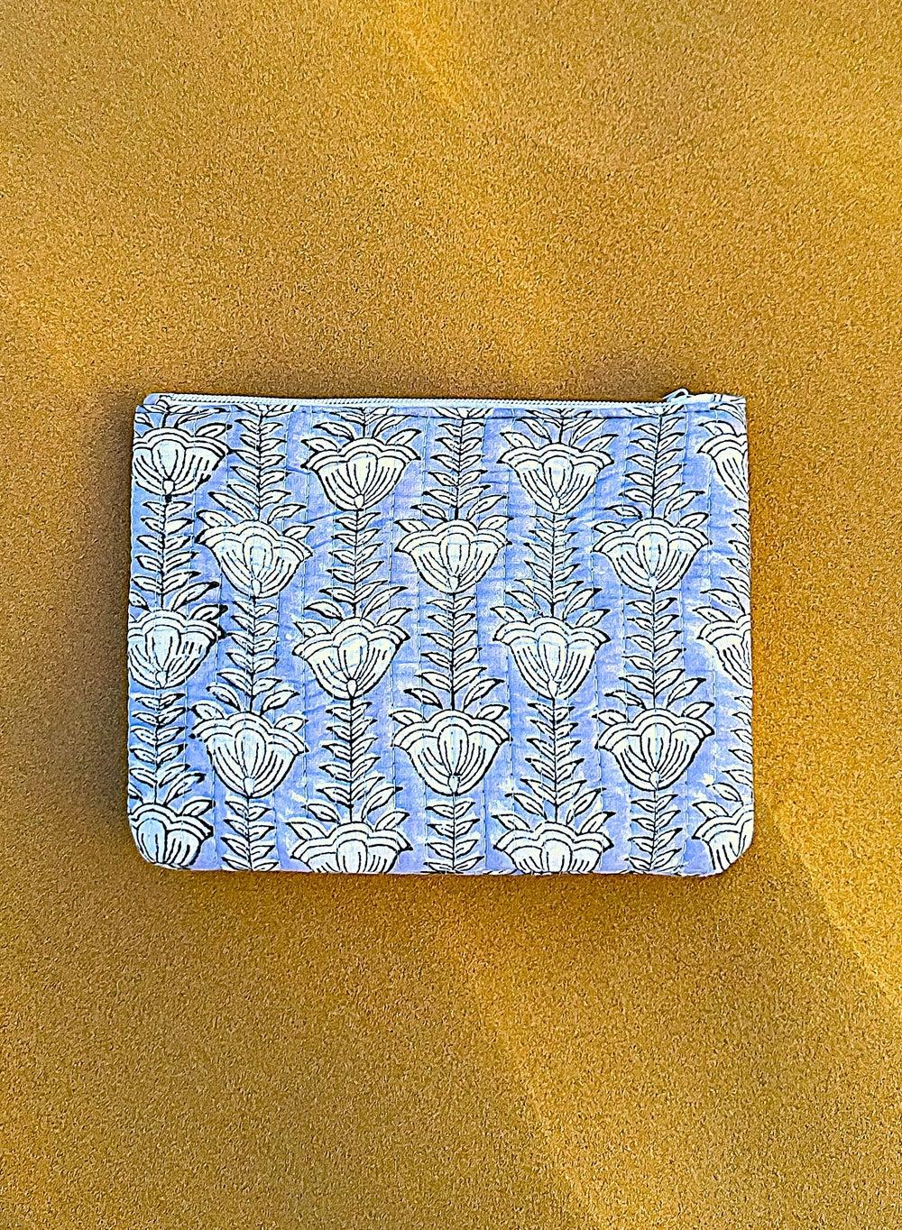 TohfaLuxe Terra Artisan Handmade Block Print Pouch - Image 1