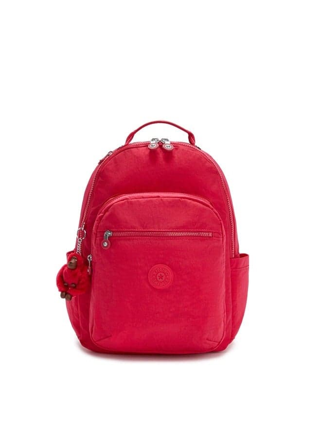 Kipling Seoul True Pink Large Backpack - Chic & Spacious - Image 1