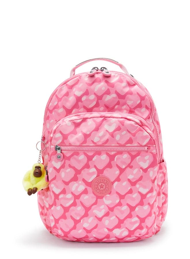 Kipling Seoul Adorable Hearts Large Backpack - Chic & Spacious - Image 1
