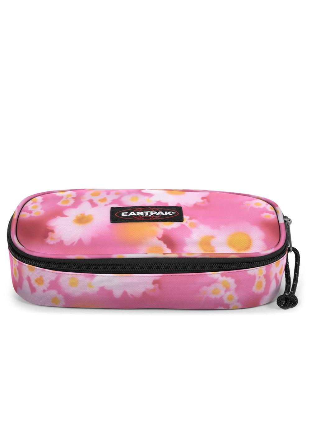 EASTPAK Oval Single Pencil Case in Soft Pink Floral - Image 1