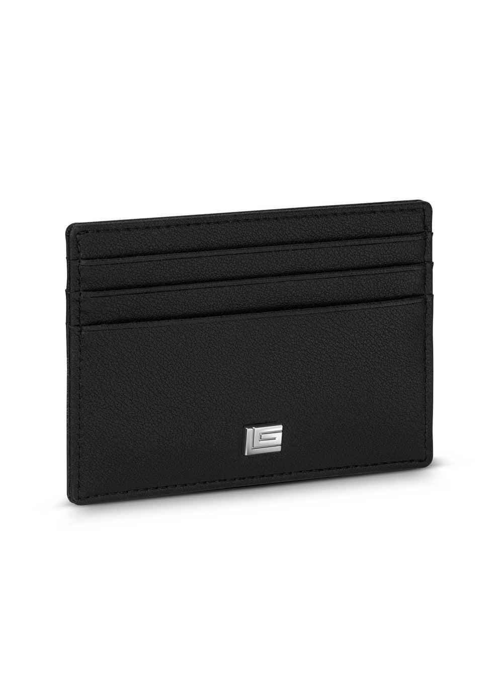Guy Laroche Gabriel Men's Black Leather Card Holder - Image 1