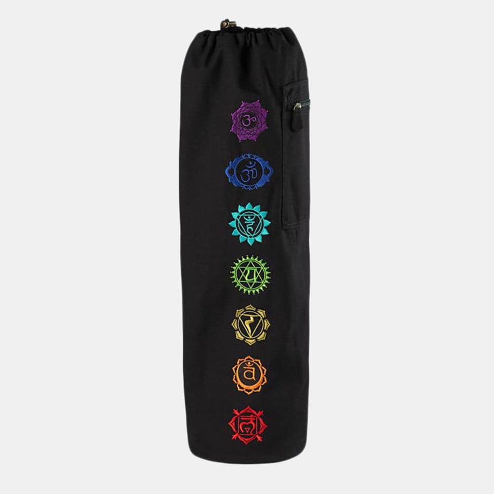 Gaiam Embroidered Chakra Yoga Mat Bag - Stylish Utility - Image 1