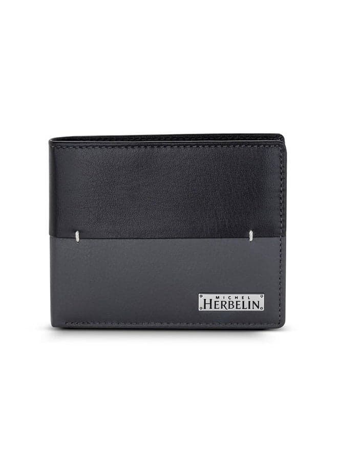 MICHEL HERBELIN Sleek Men’s Wallet in Black Stone - Image 1