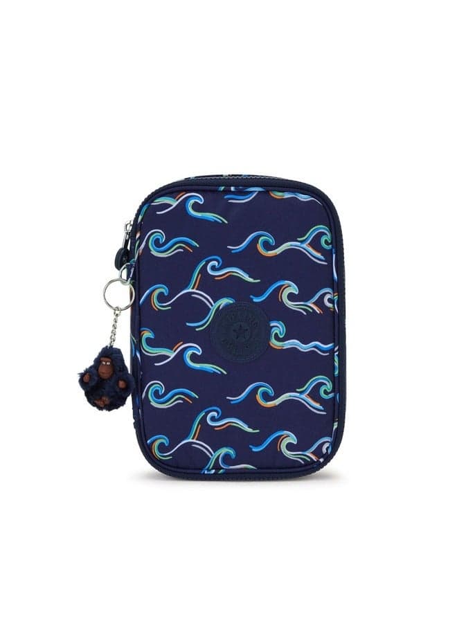 Kipling Ocean Print Deluxe Pencase - Holds 100 Pens - Image 1
