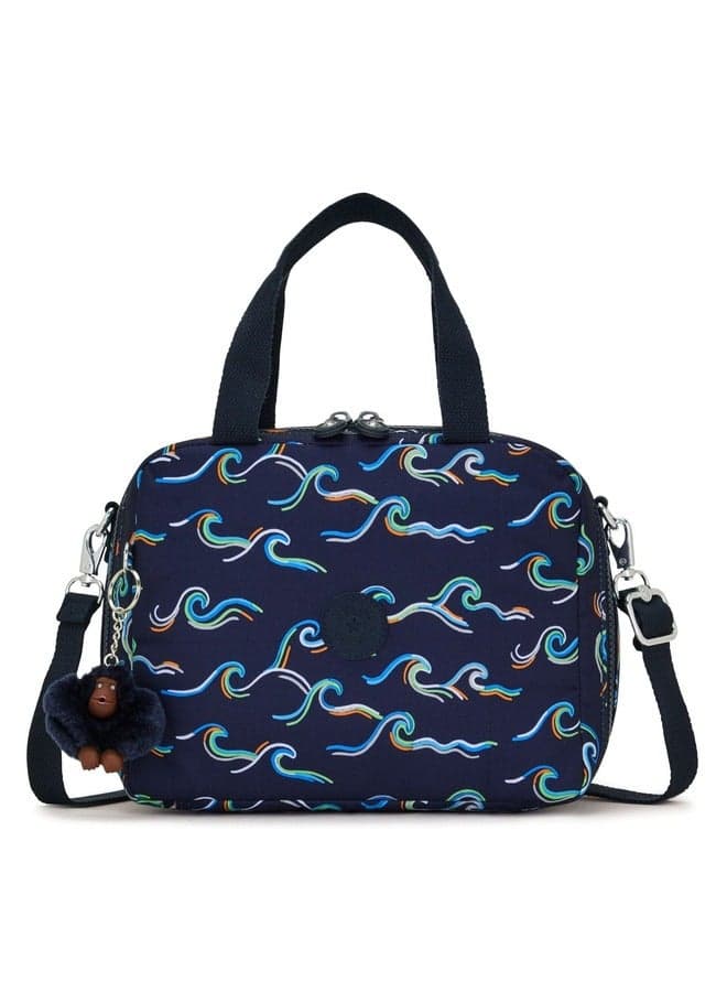 Kipling Miyo Ocean Print Spacious Lunch Bag with Trolley Sleeve - Image 1