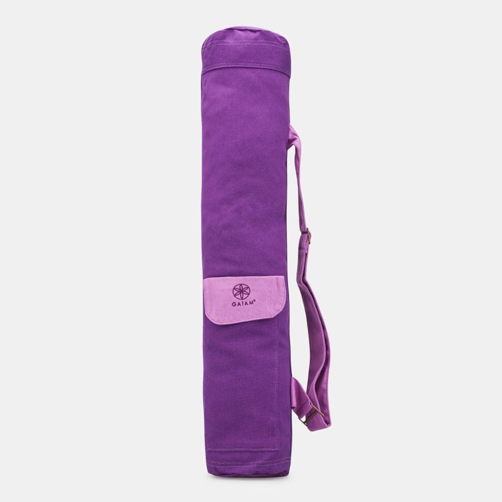 Gaiam Sparkling Grape Yoga Mat Bag - Chic & Functional - Image 1